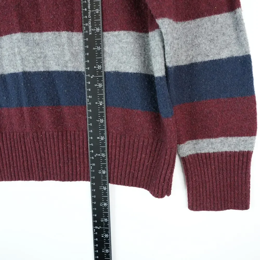 American Eagle Sweater Mens XL Athletic Fit Striped Wool‎ Blend Cozy Gorpcore